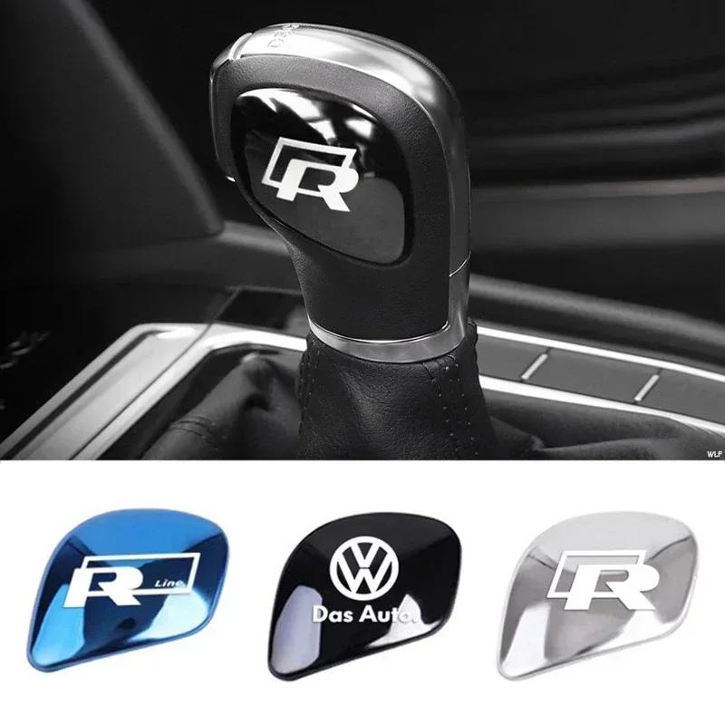 YNEPB1 Car Gearbox Control Gear Lever Stickers Shift Stick Handle Accessories For VW GTI Polo Golf Passat Tiguan Arteon Touareg Taigo