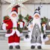 2025 Neue Weihnachtsmann-Puppe Weihnachtsdekoration für Zuhause 30cm Weihnachtsmann-Puppe Navidad Party-Deko Xmas-Schmuck Neujahrsgeschenk