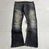 Y2K Gewaschene Distressed Jeans Herren Damen Lockerer Schnitt Ausgestelltes Bein Streetwear Hip Hop Stil