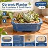 Retro Kiln-Changed Ceramic Mini Flower Pot