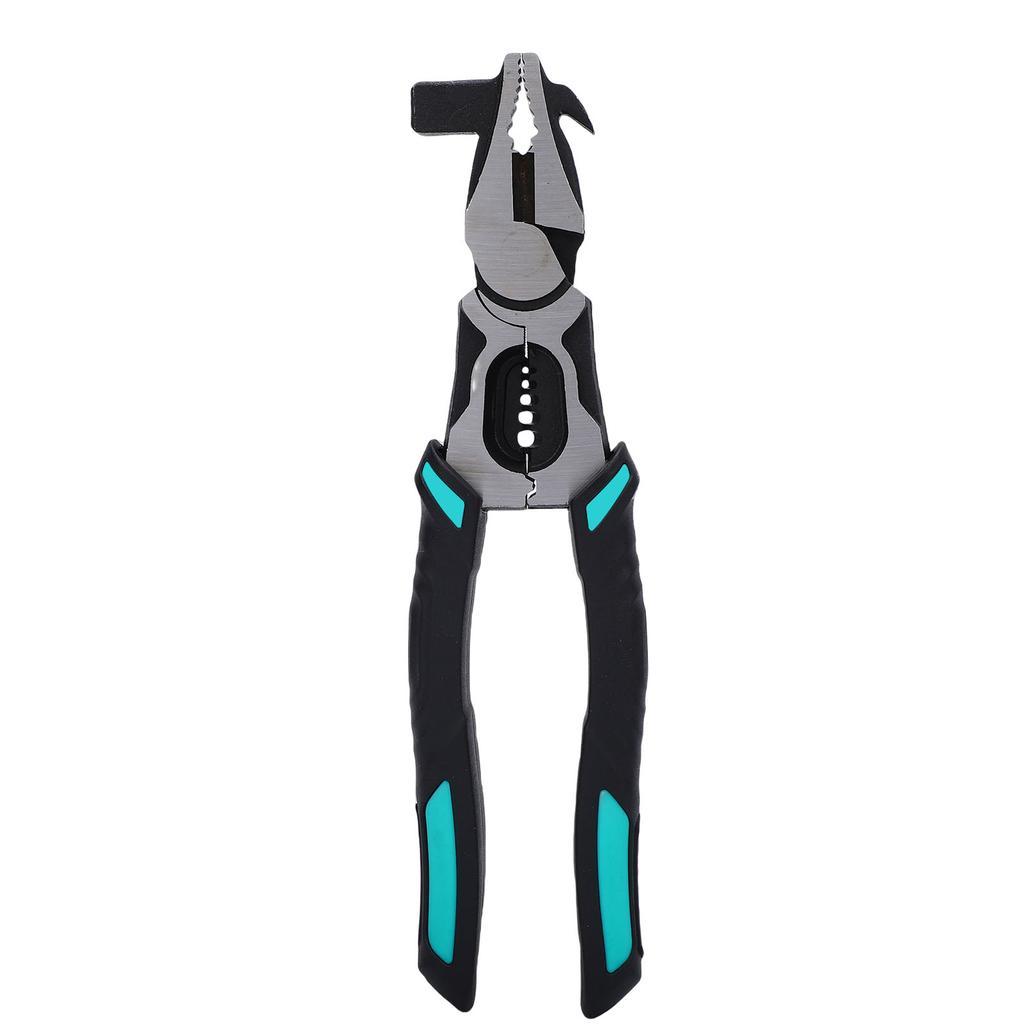 Multi Functional Pliers with Nail Puller Hammer Head CRV Steel Ergonomic Handle Wire Stripping Pliers