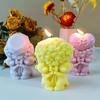 Rose Bear Heart Mold Bouquet Flower Valentine'day DIY Mold Heart Shape Silicone Candle Mould