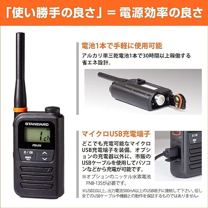 Standard STANDARD BlueCentury Speaker Microphone W006 Set of 2 FTH-214 +