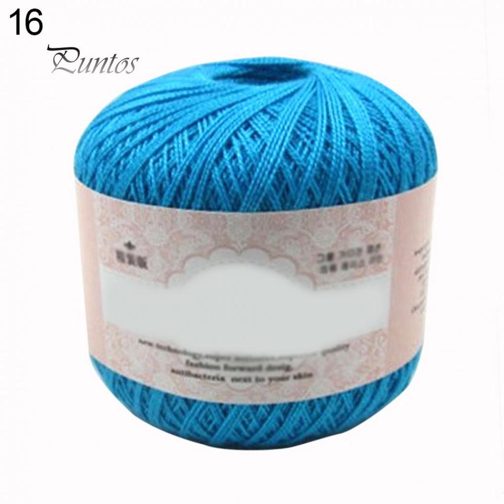 Mercerized Cotton Cord Thread Yarn for Embroidery Crochet Knitting Lace Jewelry