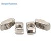 Nickel-Plated 304 T-Nut for European Standard Aluminum Profile, M4-M8 Boat-Shaped Nut