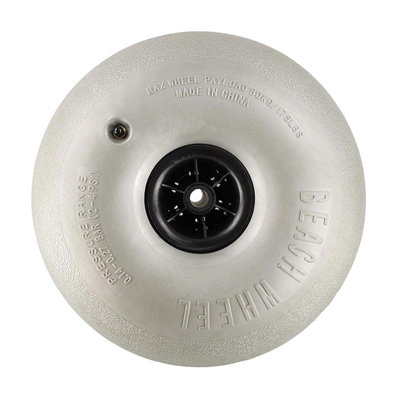 16 inch Balloon Wheels Replace Parts High Performance Accessories Inflatable Balloon Tire Gray for Kayak Trolley Fishing Cart