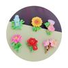 100 szt. Sztuczny Kwiat Płaski Tył Żywica Kaboszon Scrapbooking do Środka Wstążki do Włosów Kawaii DIY Ozdoby Akcesoria