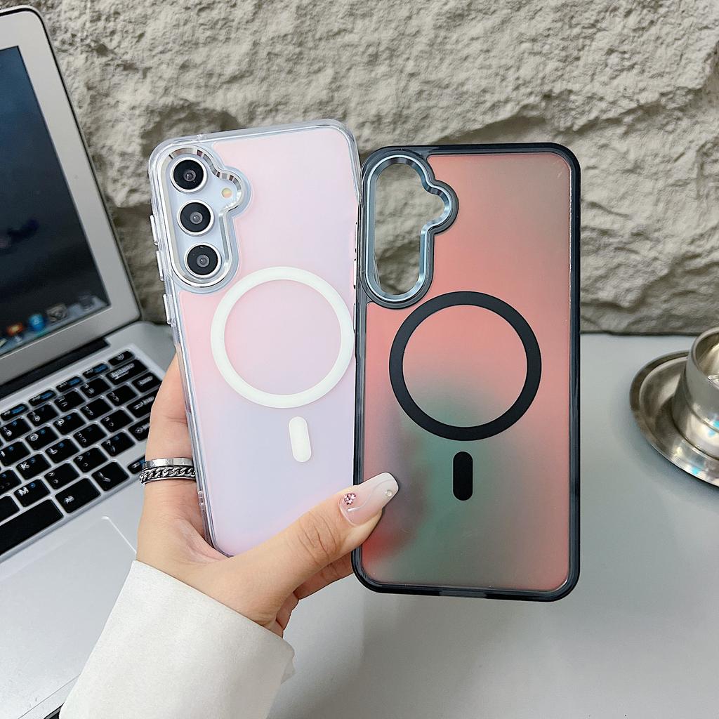 Bright Chameleon Magnetic Suction Suitable for Samsung A56 Mobile Phone Case Colorful A55 A06 Full Cover Super Anti Fall