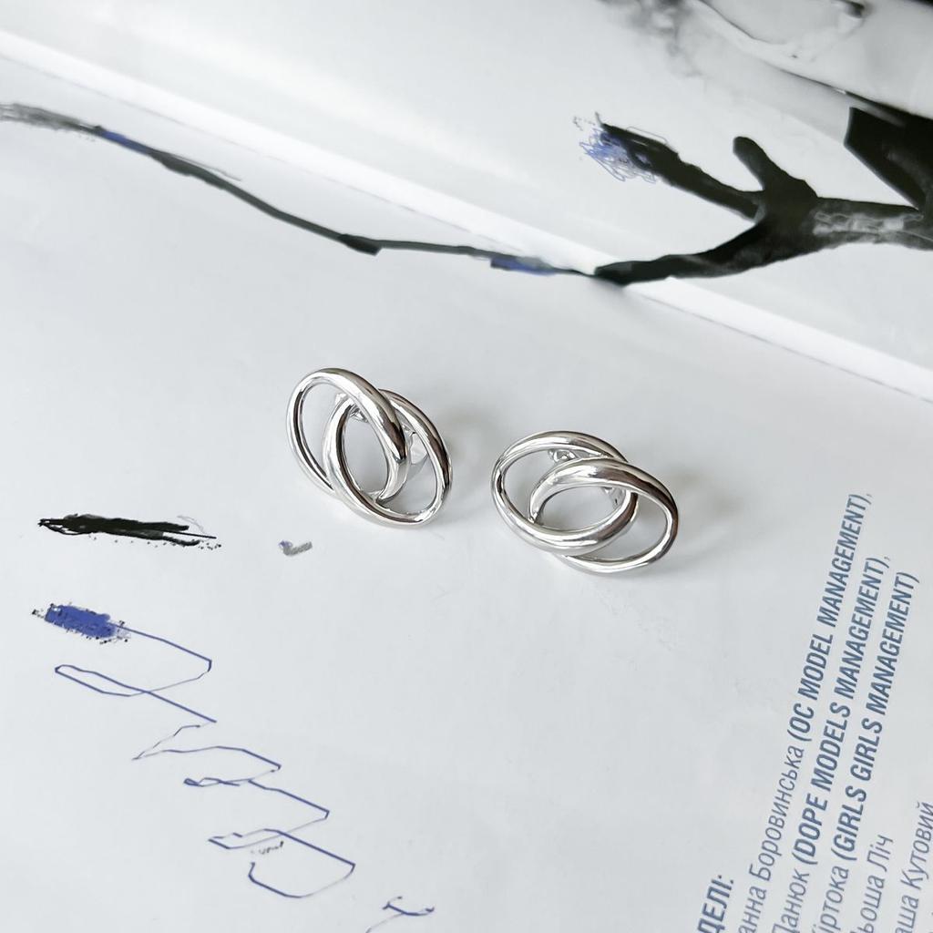 Boucles d'oreilles en argent sans pierres (2151210)