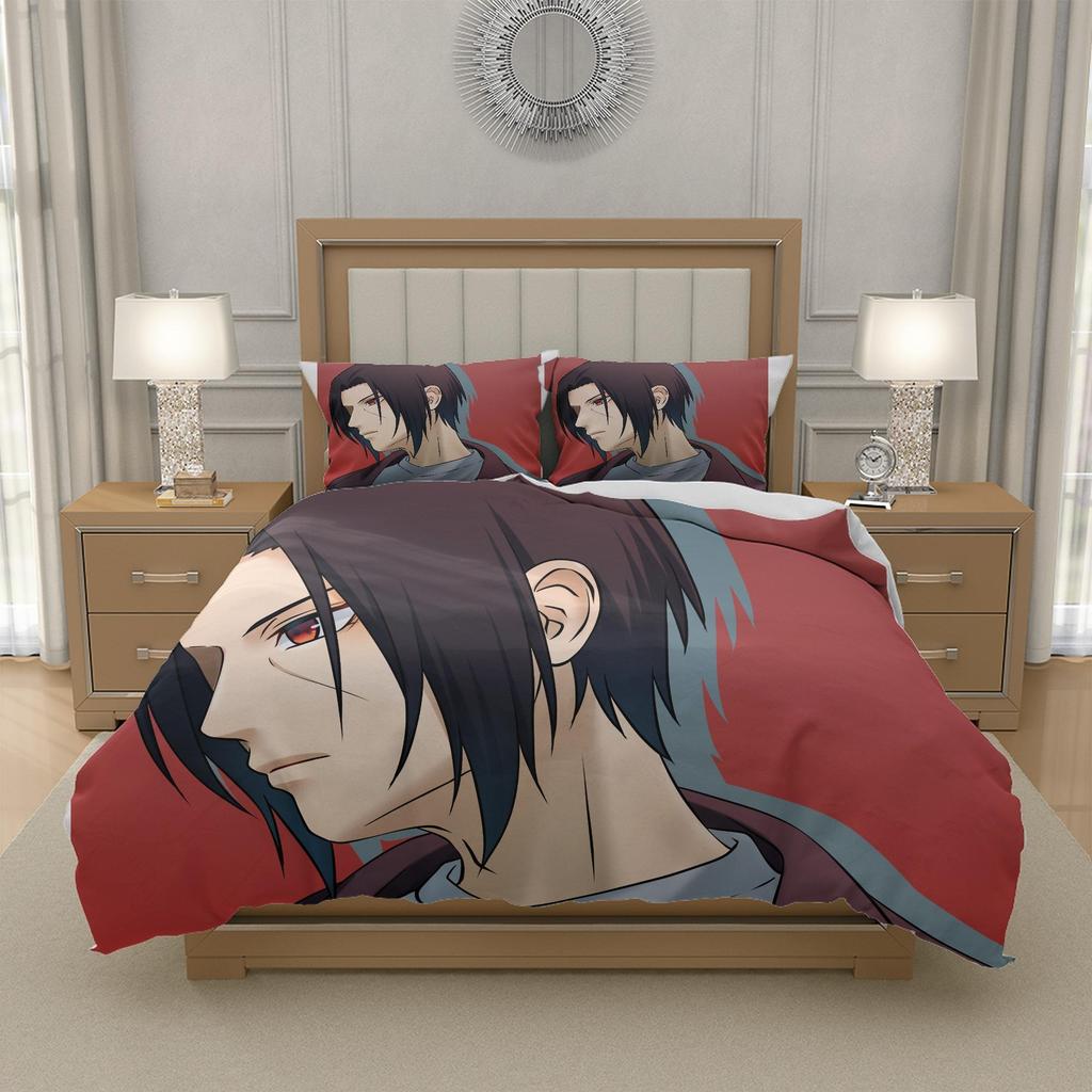 N-Naruto U-Uzumaki N-Naruto Anime 3 Piece Bedding Set Duvet Cover Soft Microfiber EU 135x200 155x220 200x200, US UK AU Sizes