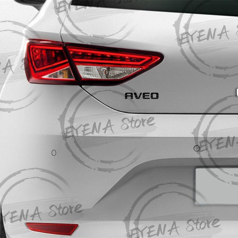 For Chevrolet Aveo Lettering Metal Badge Stickers Car Rear Trunk Emblem Decoration Car Styling