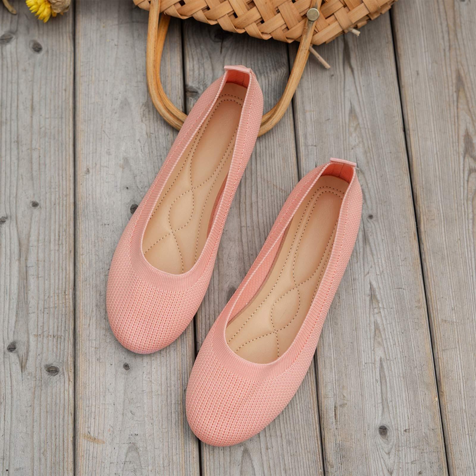 Women Single Shoes With A Shallow Mouth And A Leopard Print Round Toe Large Flat Bottomed Work Shoes 40 розовый 1430₽