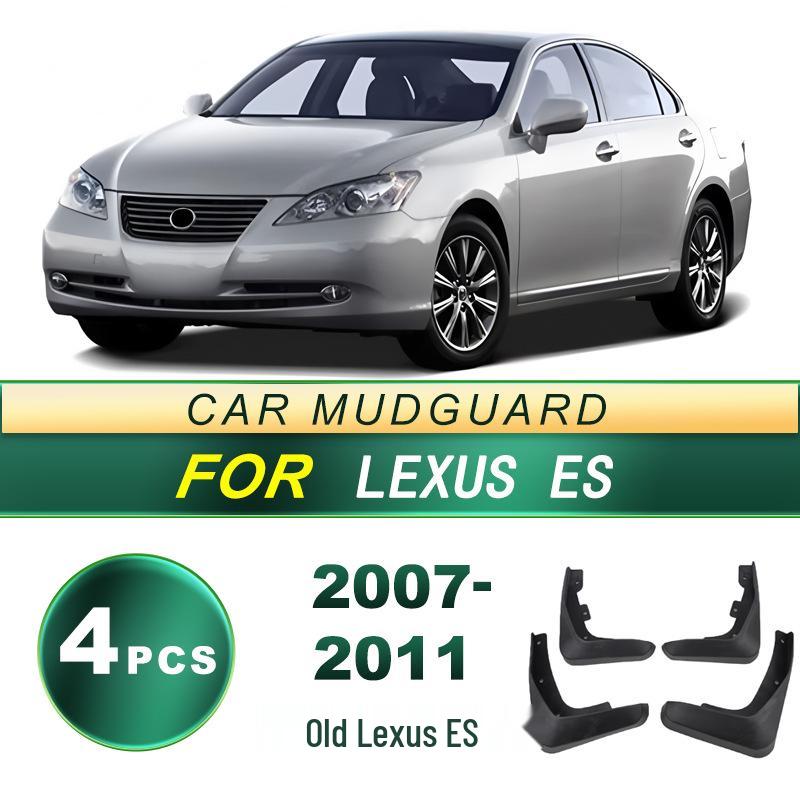 Lexus ES 2007-2011 Soft Rubber Tire Mud Flaps - No Drilling Required