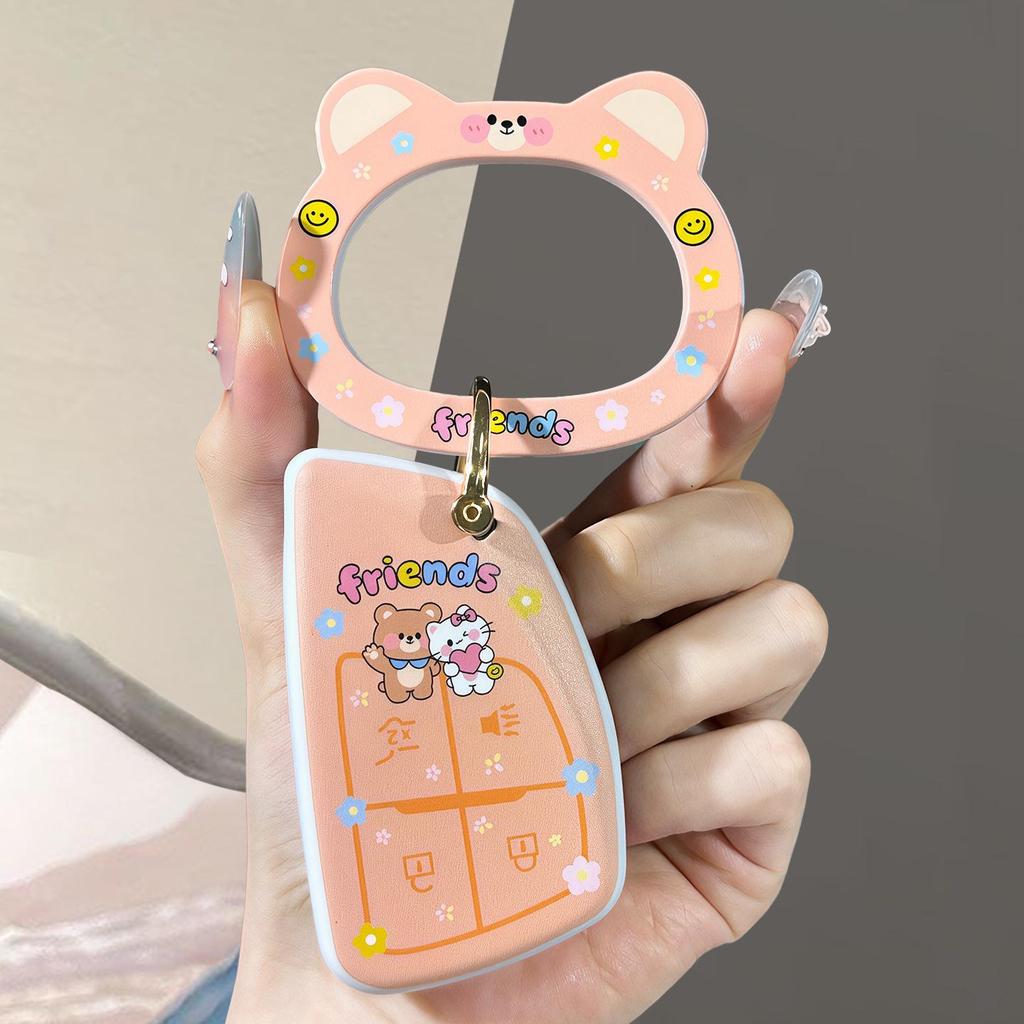 Universal Cartoon Key Case for All Buick Models: Excelle, Verano, GL8 - Bear Design