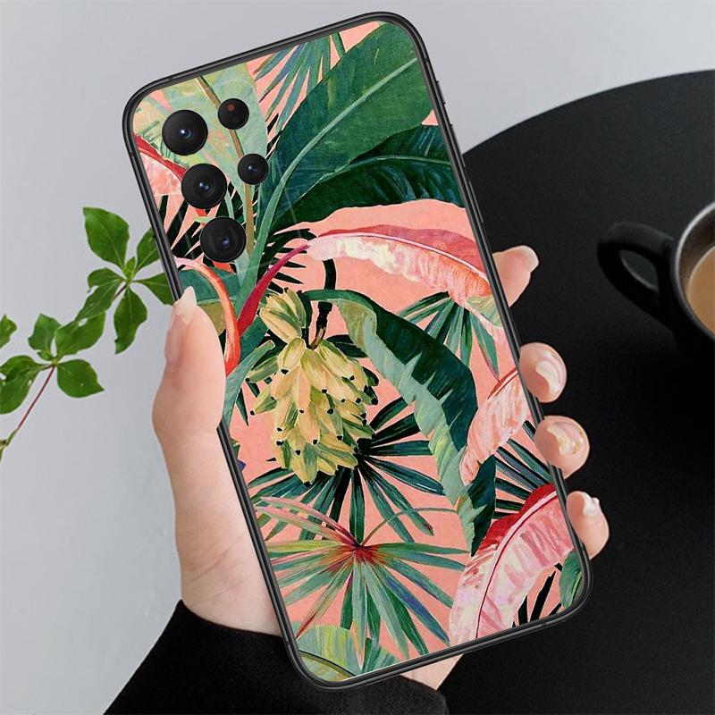 Palm Tree Leaves Phone Case For Samsung A52S A21S A33 A23 A13 A14 A32 A52 A53 A54 A51 A71 M51