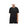 Vans Solid Color Logo And Letter Print Short Sleeve T-Shirt Unisex Tops Black VN000056BLK