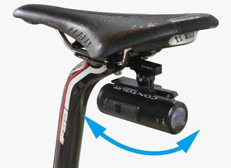 REC-MOUNTS Saddle Rail Mount Type 1 for CONTOUR Action Cameras, Rear View [REC-B30-CON]