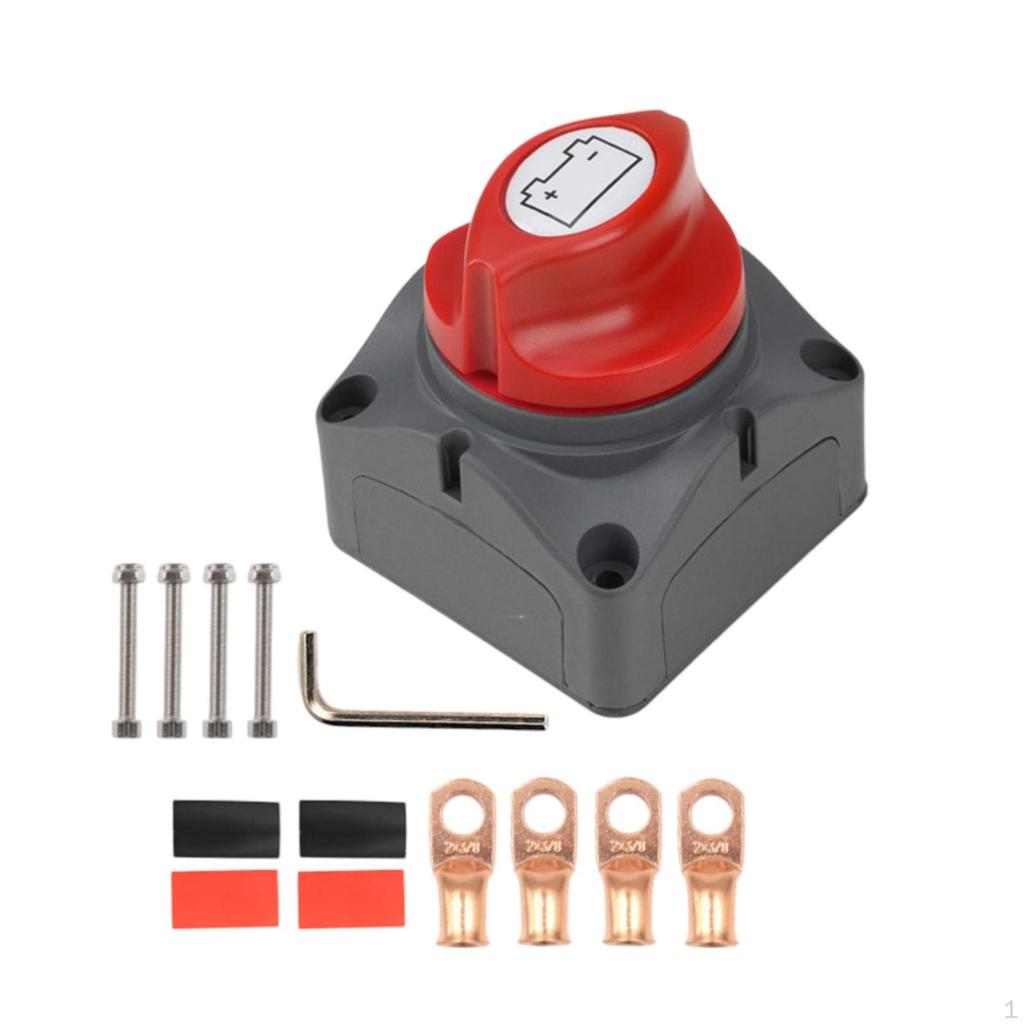 Rotary Disconnect Switch HeavyDuty Cutoff 12V48V for Boat Owners, Marine, Automotive, Solar