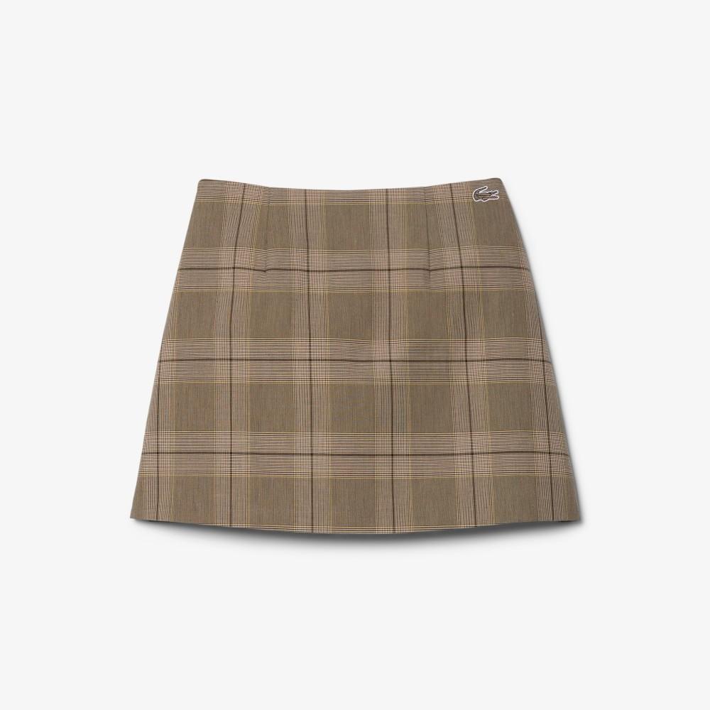 Lacoste Women's Check Mini Skirt JF5607-55NAIM
