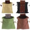 Multifunctional Outdoor Waist Bag PU Leather Foldable Sports Bag Hanging Tool Bag Organizer Bag