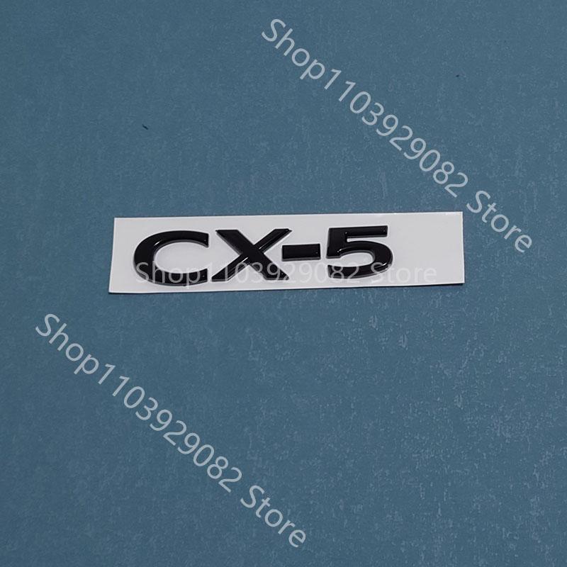 For Mazda CX-50 Black Front Logo, Middle Grille Sticker, CX-5 Rear Logo, Luggage Compartment Logo Accessory Sticker Carbon Fiber Xlnpu00