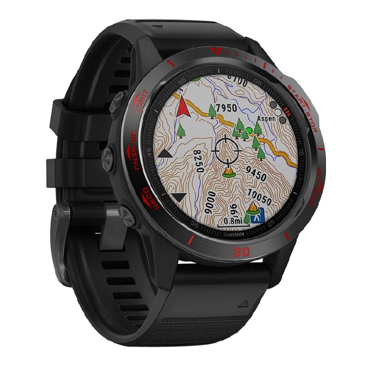 Steel for Case for  for Fenix 6 Watch Bezel Ring Bumper Anti Scratch Metal Cover