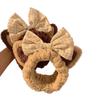 Hair Band Wash Face Cute Cartoon Plush Cat Ears Bow Bear Mask Hair Band Korean Version Headband Hair Accessories