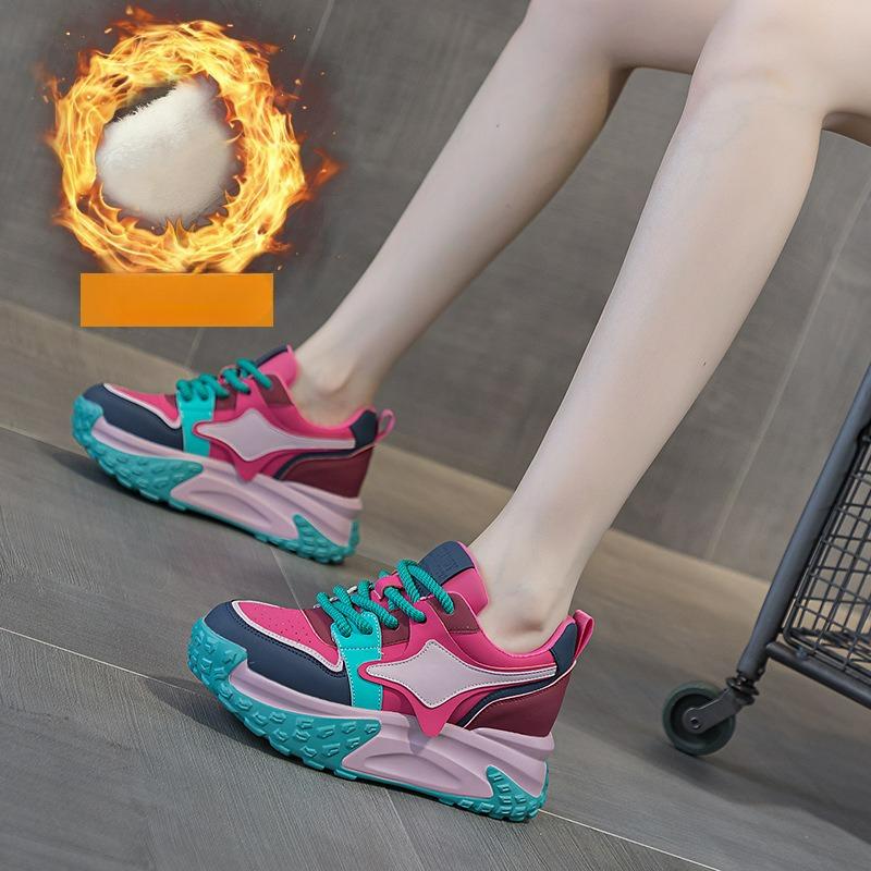 

Spring Daddy Shoes Female Students Thick-soled All-match Casual Fashion Trendy Shoes EU39/CN40