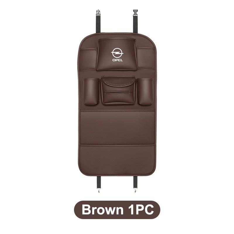 

Leather Car Seat Back Organizer Storage Bag Anti-kick Pad Anti Scratch For Opel Astra Grandland Corsa Mokka Frontera Insignia