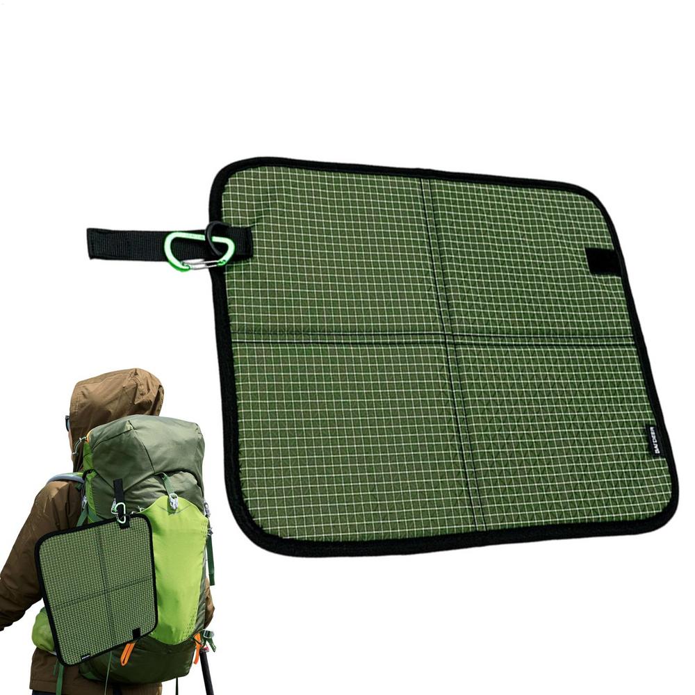 Stadium Seat Cushion Waterproof Chair Mat With Carabiner Clip Foldable Seat Cushion For Hiking Picnic Travel Airplane Sports