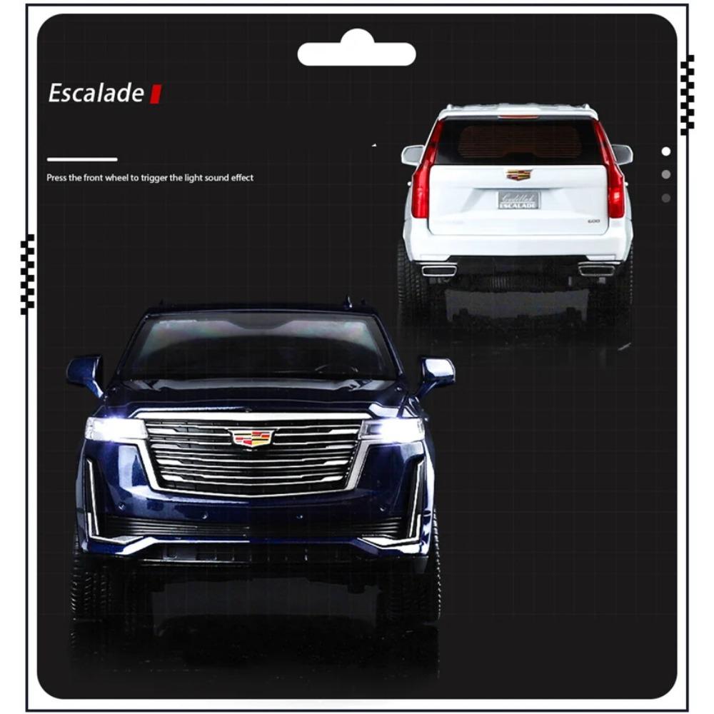 1/24 Escalade SUV Alloy Car Model Diecast Metal Off-road Vehicles Car Model Sound Light Simulation Collection Childrens Toy Gift