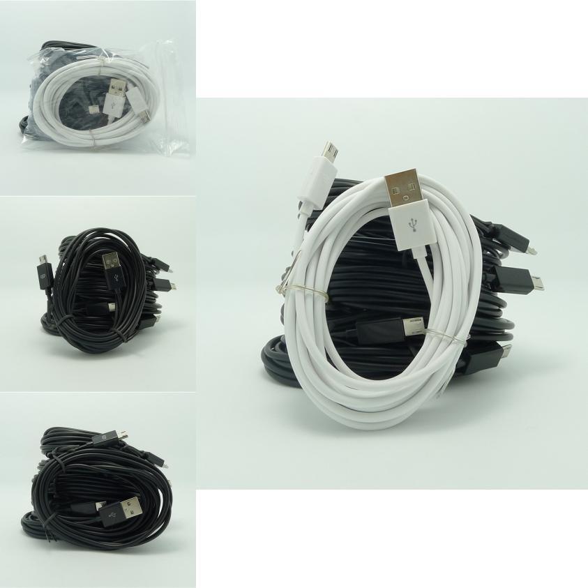Premium 3m Usb A Male To Micro Usb 2.0 Data Sync Charger Cable In Durable Nylon Design