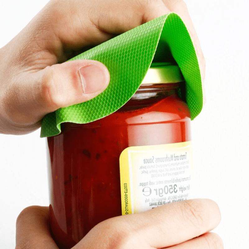 1 шт. Силиконовая подставка-открывалка для бутылок, противоскользящая износостойкая подставка-усилитель для открывания бутылок, пищевая подставка-открывалка для консервов для ресторана