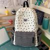 Schoolbag star backpack female 1011 new small fresh backpack large capacity junior high school student schoolbag wholesale