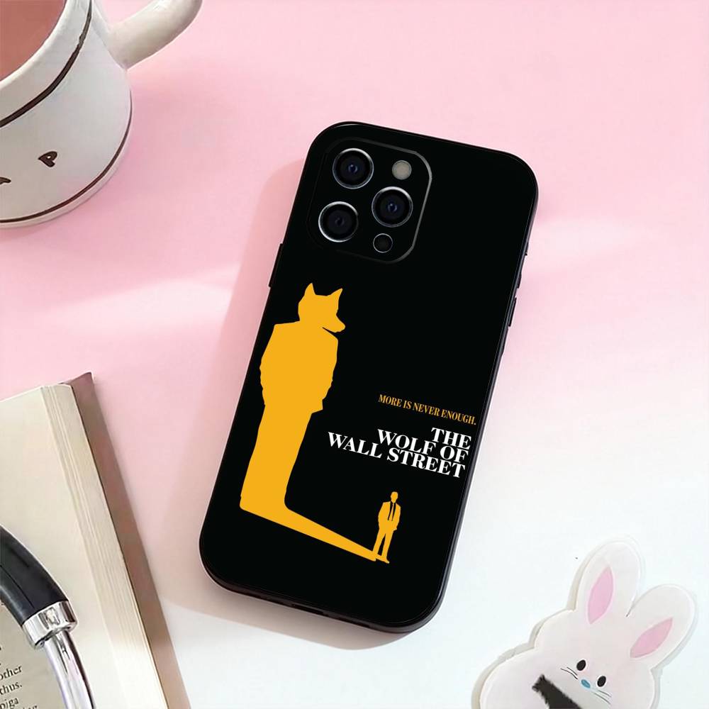 Film The Wolf of Wall Street-S Handyhülle Für iPhone 17,16,15,14,13,12,11 Plus,Pro Max,Weiche Silikon Schwarz Hülle