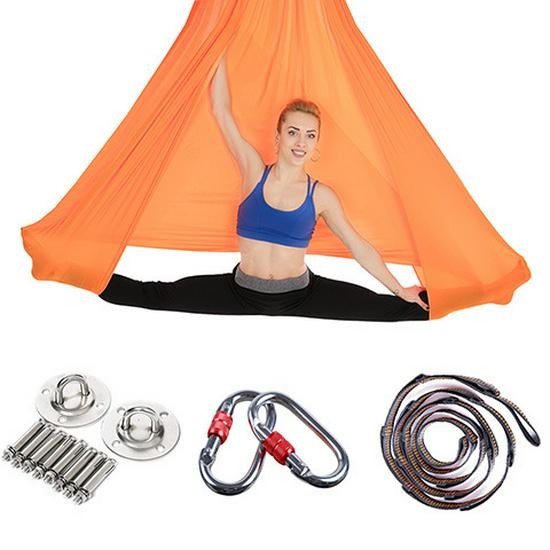 Shiyi Aerial Yoga Hammock with Micro-Elastic Straps for Home and Studio Use