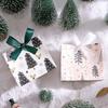 WTEMPO 60PCS 3-Style DIY Creative Ribbon Bow Foldable Paper Boxes Christmas-themed Festive Gift Boxes Christmas Tree Pattern Printed Packaging Boxes