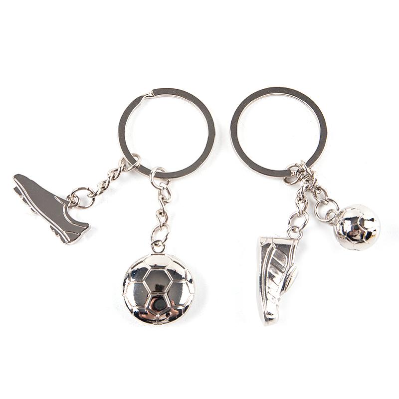 Fußball Metall Schlüsselanhänger Männer Geschenk Schlüsselkette Gold Farbe Fußball und Football