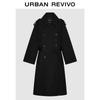 UR2025 Women's Double-Breasted Belted Trench Coat