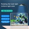 USB Aquarium LED Clip-On Fischbehälterleuchte Klein Vollspektrum 360° Drehung Helligkeit 10-stufige Einstellung Pflanzenwachstumslicht