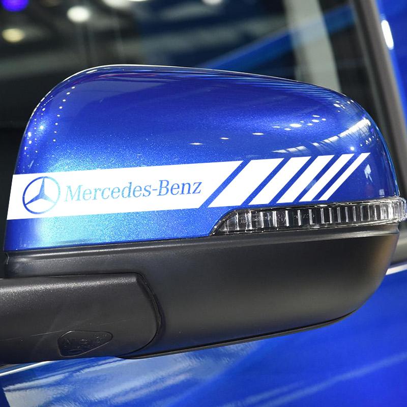 Samolepka pruh na boční zrcátko auta Karoserie vozidla Pro Mercedes Benz AMG W212 W205 W246 W177 W176 W213 GLC GLE GLS ML Vítejte Laserová projekce