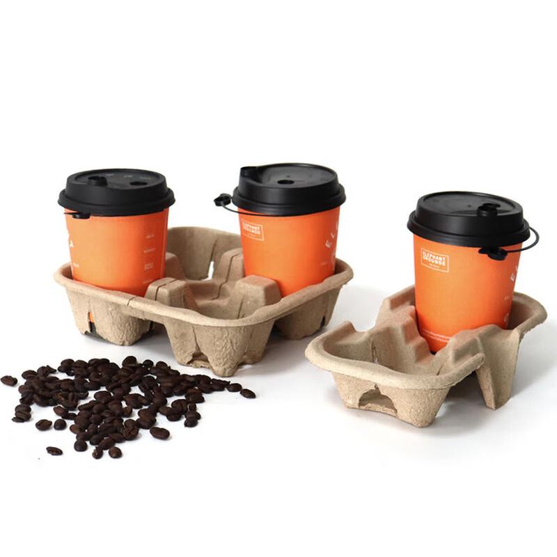 Tearable Pulp Double Cup Carrier
