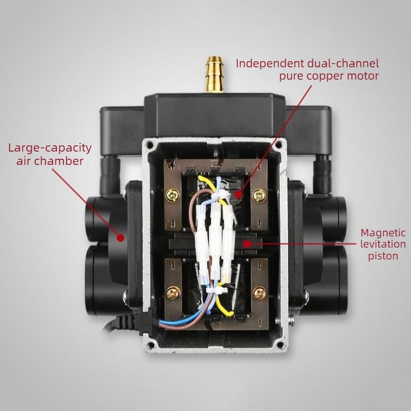Aquarium Air Pump Oxygenate Electromagnetic Fish Pond Oxygen Pump Silent Fish Tank Oxygenator Pumps Pond Aerator Air Diffuser