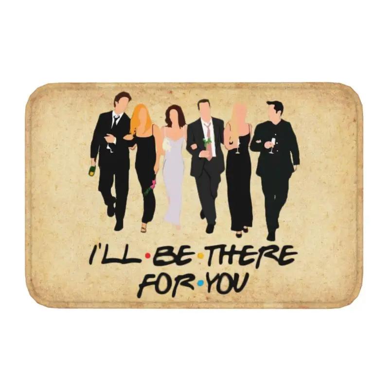 Funny TV Show Friends Collage Front Floor Door Entrance Mats Indoor Bathroom Kitchen Doormat Toilet Carpet Rug
