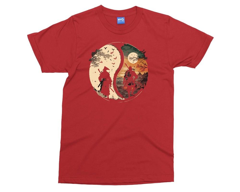 Ying Yang TShirt For Unisex Japanese Ninja Meditation Shirt Samurai Zen Gift Tee S
