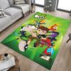 1pc Ben Alien Force Carpet for Playroom Bedroom Living Room Sofa Home Decor,kids Game Area Rug Non-slip Floor Mat Y73033