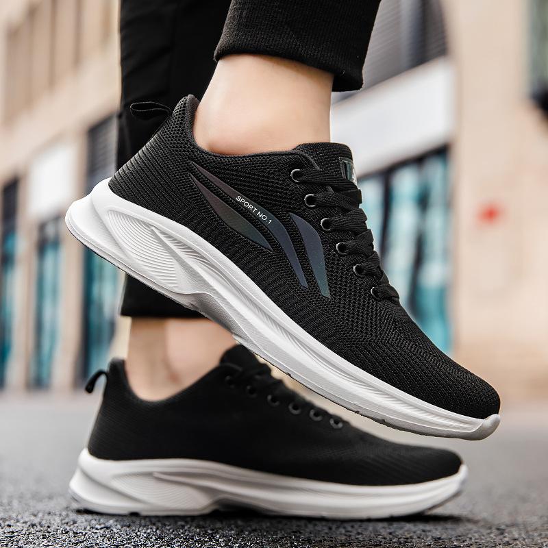Mesh shoes spring and summer new thick-soled thin single shoes youth simple and comfortable sports shoes