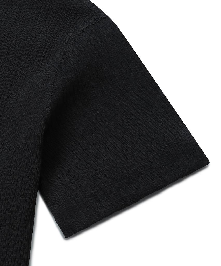 CONNECT KINLOCH Wish & Wear Seersucker Polo Shirt (Grey)