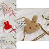 Adorable Cartoon Bunny Plush Bag For Toddlers Cute Shoulder Snack Bag