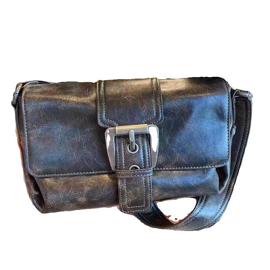 

Универсальная сумка для мотоцикла, сумка-подмышка Майяра, высококачественная текстура и стильная сумка через плечо на одно плечо 26*15.5*10cm чёрный